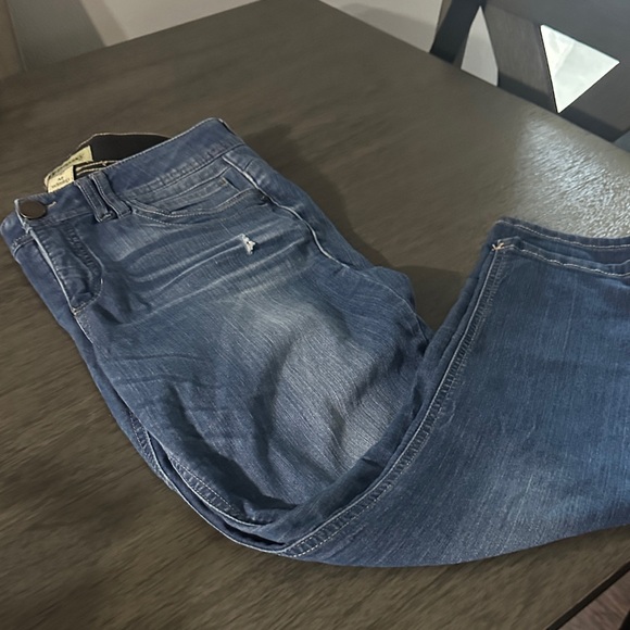 Democracy Distressed Blue Slim Jeans - Picture 3 of 6